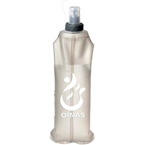 Oinas Hydration Bladder,500ML Water Bladder Leak Proof Storage Bag Flexible Water Bottle, BPA-Free Outdoor Backpack Reservoirs for Hiking Cycling Running (Blue 500ML)