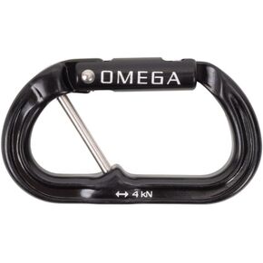 Omega Pacific Micro Raider Captive Aluminum Keylock Straightgate - Our Top Carabiner has Been Scaled Down to Create The Ultimate Accessory Connector