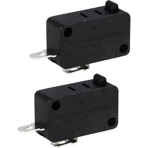 2 Packs Micro Switch KW7-0, Fit for Air Fryer XL Power XL Vortex Air Fryer, Normally Open 3 Pins 1NO 1NC Microswitches for Microwave Oven Welding Gun Induction Cooker, 16A 125V/250V