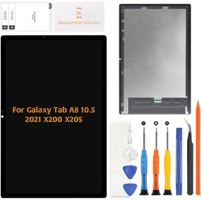 for Samsung Galaxy Tab A8 10.5" 2021 LCD Display Screen Replacement - Original Screen Digitizer Assembly for Galaxy Tab A8 SM-X200 SM-X205 Repair Kit with Tools(Graphite)
