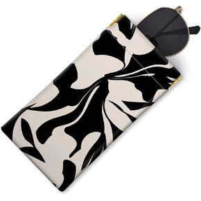 Sunglass Eyeglass Glasses Case Leather With Rose-Gold D Ring, Anti-Scratch Sunglasses Bag