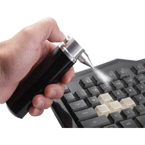 Mini Reusable Compressed air Duster Collector with 5 * 16g CO2 Filter Element, Suitable for Products That Require dust Removal Such as Keyboards and Screens