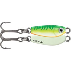 VMC Bull Spoon 1/32 oz Glow Green Fire UV