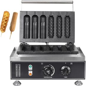 Christmas Tree Waffle Maker Mini | Waffle Stick Maker | Hotdog Waffle Maker | Non-Stick Teflon Coating,110V 50-300℃/122-572℉ Adjustable