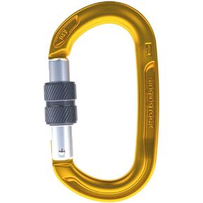 Oxy Carabiner, Screw Gate, Gold