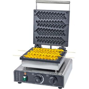 Christmas Tree Waffle Maker Mini | Waffle Stick Maker | Hotdog Waffle Maker | Non-Stick Teflon Coating,110V 50-300℃/122-572℉ Adjustable in Saudi Arabia