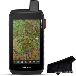 Garmin Montana 700i, Rugged GPS Handheld, Mapping, 5" Color Touchscreen and Signature Series Cloth