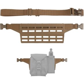 Tactical Fanny Pack Sub Load Adapter - Fanny Sub Load Adapter Panel with Universal Molle Compatibility for EDC Sling Bag Waist Belt Extension - DIY Waist Pouch Carrying Platform