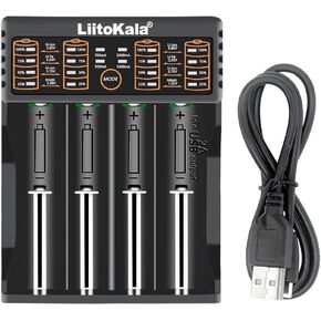 18650 Battery Charger, MIEKLALE Smart Universal Charger LED Display for Rechargeable Batteries Ni-MH Ni-Cd AA AAA Li-ion IMR 10440 14500 16340 RCR123A 26650