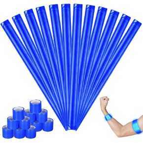 12 Pcs Reflective Snap Bands 15.75 Reflective Slap Bracelet Ankle Armbands Reflective Strips Safety Bracelets High Visibility Reflectors for Cycling Running Jogging Hiking