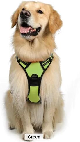TiMT No-Pull Dog Harness, Adjustable Padded Vest, Soft, Comfy & Breathable for Easy Walking and Control, 2 Front & Back Leash Clips Reflective No Choke pet Harness Large & XL Dogs - Purple, XL in Saudi Arabia