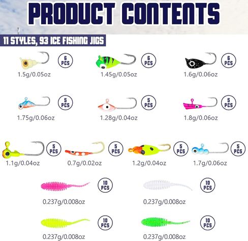Hungdao Ice Fishing Rod and Reel Combo Ice Fishing Gear with Folding Backpack Chair Ice Fishing Pole Ice Scoop Ice Fishing Jigs Lures with Lures Box Ice Fishing Equipment Full Winter Ice Fishing Kit in Saudi Arabia