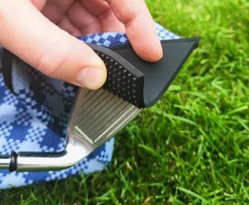 Magnetic 6-in-1 Multi Tool Golf Towel - Magnetic Towel - Ball Marker - Silicone Brush - Groove Cleaner - Bottle Opener - Bag Clip - Microfiber Waffle Design - Men's and Women's Golf - Golf Gifts in Saudi Arabia