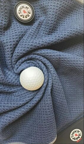 Magnetic 6-in-1 Multi Tool Golf Towel - Magnetic Towel - Ball Marker - Silicone Brush - Groove Cleaner - Bottle Opener - Bag Clip - Microfiber Waffle Design - Men's and Women's Golf - Golf Gifts in Saudi Arabia