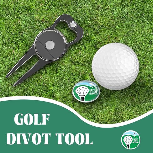 5-in-1 Golf Divot Tool with Funny Magnetic Ball Marke Green Divit Fixer in Saudi Arabia