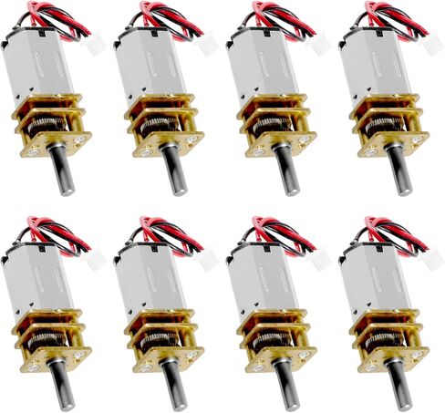 4pcs DC 3V-6V Mini N20 Gear Motor Slow Speed Full Metal Gearbox with Terminal for Smart Car DIY RC Toys in Saudi Arabia
