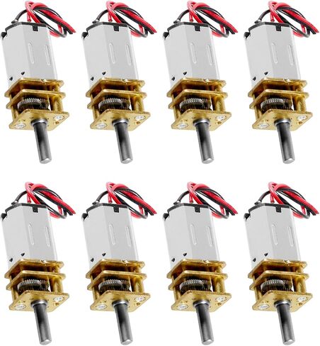 4pcs DC 3V-6V Mini N20 Gear Motor Slow Speed Full Metal Gearbox with Terminal for Smart Car DIY RC Toys in Saudi Arabia