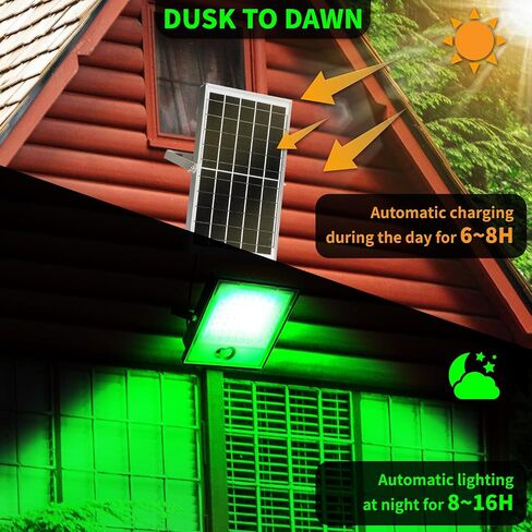 Solar Flood Light Green, Hog Lights for Night Hunting, Waterproof 67 10000LM Hunting Light Solar Powered, with Remote Control, Motion Activated Feeder Green Light for Hunting Hogs Deer Coyote Fish in Saudi Arabia
