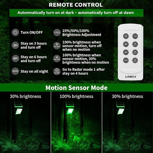Solar Flood Light Green, Hog Lights for Night Hunting, Waterproof 67 10000LM Hunting Light Solar Powered, with Remote Control, Motion Activated Feeder Green Light for Hunting Hogs Deer Coyote Fish in Saudi Arabia
