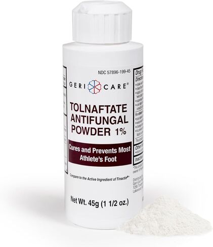 Tolnaftate Antifungal Powder 1% by Geri-Care | Athlete's Foot Care | 45g Bottle in Saudi Arabia