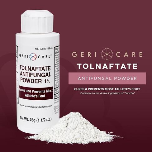 Tolnaftate Antifungal Powder 1% by Geri-Care | Athlete's Foot Care | 45g Bottle in Saudi Arabia