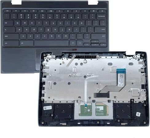 Replacement for Lenovo 100e Chromebook 2nd Gen 81MA Laptop Upper Top Cover Case Palmrest Keyboard Touchpad Assembly Part 5CB0T79741 Black in Saudi Arabia
