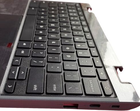 Replacement for Lenovo 100e Chromebook 2nd Gen 81MA Laptop Upper Top Cover Case Palmrest Keyboard Touchpad Assembly Part 5CB0T79741 Black in Saudi Arabia