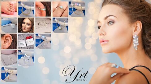 Silver Cartilage Earrings - Tiny 8mm And Thin 20 Guage Helix Rings - 3mm White Opal And 2mm Silver Beads – 925 Sterling Silver Helix Piercing Jewelry in Saudi Arabia
