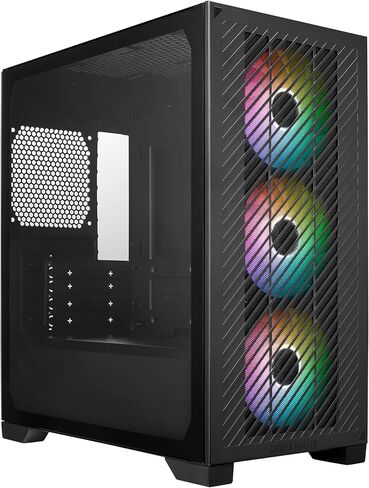 حافظة كمبيوتر Cooler Master Elite 301 White Lite Micro-ATX عالية تدفق الهواء، وحدة معالجة الرسومات 365 مم كحد أقصى، 280 مم AIO كحد أقصى، النوع C، زجاج مقسى، مروحة PWM 120 مم، شواية مآخذ، غطاء PSU قابل للتنفس in Kuwait
