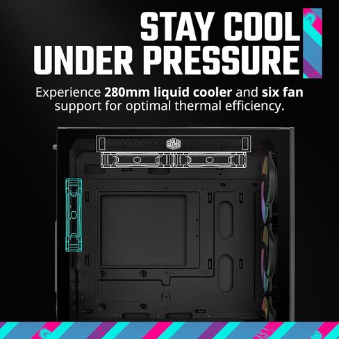 حافظة كمبيوتر Cooler Master Elite 301 White Lite Micro-ATX عالية تدفق الهواء، وحدة معالجة الرسومات 365 مم كحد أقصى، 280 مم AIO كحد أقصى، النوع C، زجاج مقسى، مروحة PWM 120 مم، شواية مآخذ، غطاء PSU قابل للتنفس in Kuwait