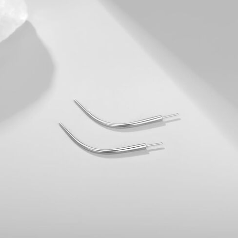 Oveta منحني ثقب تفتق G23 التيتانيوم دفع في تفتق 20G دبوس الإدراج لأداة المجوهرات بدون خيوط in Kuwait