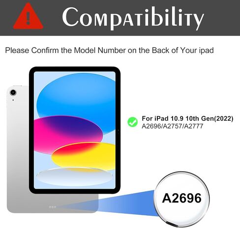Keyboard Cases for iPad 10th Generation 2022 10.9 inch, Wireless Detachable Magnetic Cover with Pen Holder, Thin Slim Folio Adjustable Angles Case, Auto Sleep Wake, Rose Gold in Saudi Arabia
