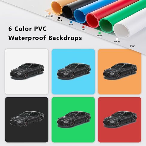 Photo Studio Light Box, 12"x12" Professional Dimmable Shooting Tent Kit with 120 LEDs Lights & 6 Kinds Double-Sided Color Backgrounds for Product Photography in Saudi Arabia