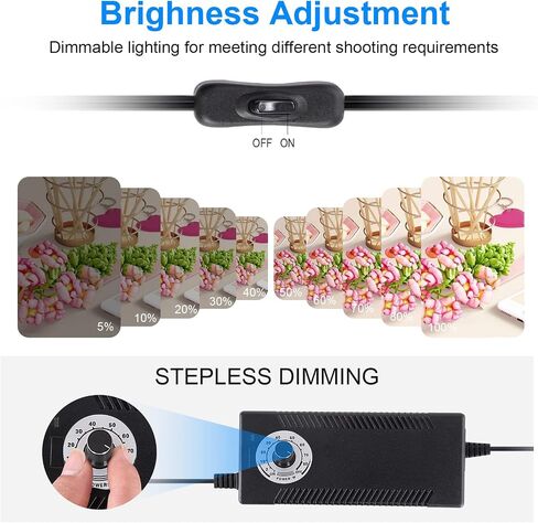 Photo Studio Light Box, 12"x12" Professional Dimmable Shooting Tent Kit with 120 LEDs Lights & 6 Kinds Double-Sided Color Backgrounds for Product Photography in Saudi Arabia