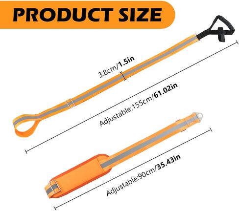 Kakalote Deer Drag Harness Hunting Gear, Heavy Duty Deer Drags Rope Deer Pulling Harness with Adjustable Shoulder Strap & Non-Slip Handle, Deer Hunting Accessories for Deer Hunters in Saudi Arabia