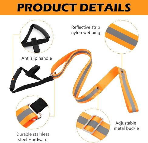 Kakalote Deer Drag Harness Hunting Gear, Heavy Duty Deer Drags Rope Deer Pulling Harness with Adjustable Shoulder Strap & Non-Slip Handle, Deer Hunting Accessories for Deer Hunters in Saudi Arabia