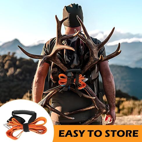 Kakalote Deer Drag Harness Hunting Gear, Heavy Duty Deer Drags Rope Deer Pulling Harness with Adjustable Shoulder Strap & Non-Slip Handle, Deer Hunting Accessories for Deer Hunters in Saudi Arabia