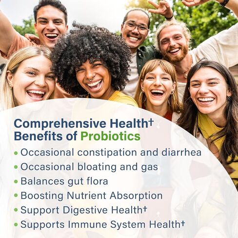 Raw Probiotics for Women & Men - 100 Billion CFU, 35 Strains, Organic Prebiotics & Natural Digestive Enzymes for Digestive, Gut & Immune Health - Dairy, Soy and Gluten Free, Non-GMO, 60 Vegan Capsules in Saudi Arabia
