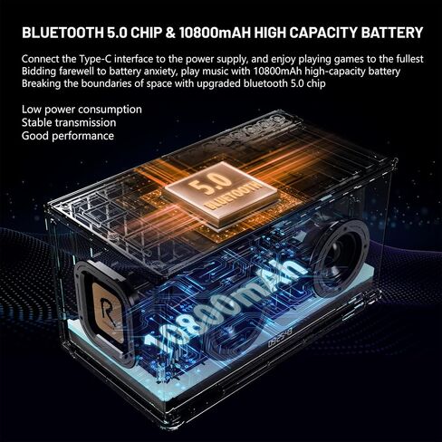 Bluetooth Speaker Ultra Low Bass 40W RGB Light Cyber Mechanical Industrial Style Bluetooth 5.0 Wireless Stereo Sound Speaker, Indoor Computer Speaker (Black) in Saudi Arabia