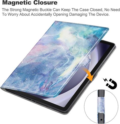 for Samsung Galaxy Tab A9 Plus Case,Ultra Slim Magnetic Cover for Galaxy Tab A9+ 5G Tablet Case,Black in Saudi Arabia