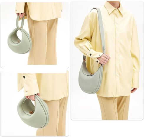 PU Leather Crescent Bag Crossbody Purses for Women Luna Bag 4 In 1 Cute Shoulder Bag Half Moon Bag Hobo Clutch Purse in Kuwait