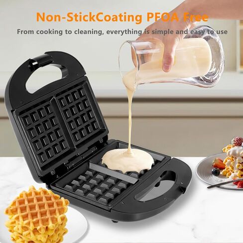Waffle Maker Electric Waffle Machine Waffle Irons Non-Stick Small Waffle Maker in Saudi Arabia