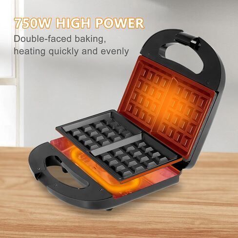Waffle Maker Electric Waffle Machine Waffle Irons Non-Stick Small Waffle Maker in Saudi Arabia