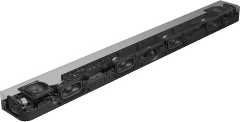 سوني HT-A8000 BRAVIA Theatre Sound Bar 8 مع 11 مكبر صوت، حزمة Dolby Atmos/DTS:X مع مضخم صوت لاسلكي ممتاز SA-SW5 7.1 بوصة 200 واط + حزمة حماية محسنة CPS لمدة عامين in Saudi Arabia