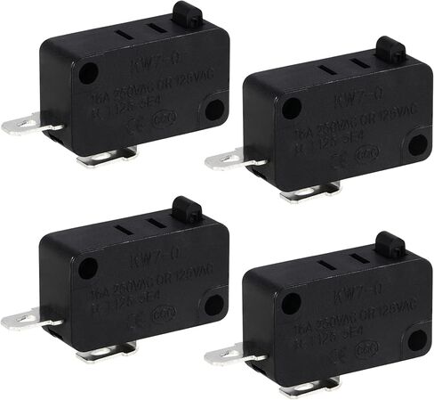 عبوتان من المفاتيح الدقيقة KW7-0، مناسبة لمقلاة الهواء XL Power XL Vortex Air Frtex، مفتوحة عادة 3 دبابيس 1NO 1NC مفاتيح صغيرة لفرن الميكروويف، طباخ الحث، 16 أمبير 125 فولت/250 فولت in Kuwait