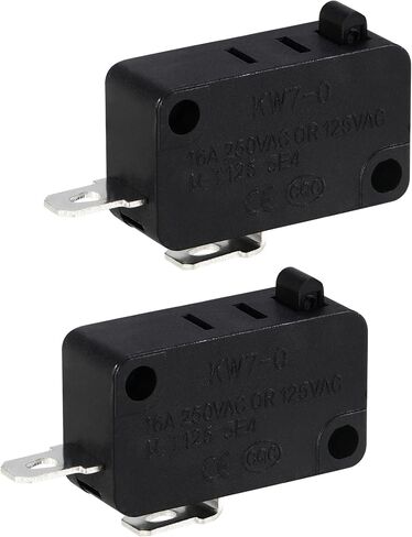 عبوتان من المفاتيح الدقيقة KW7-0، مناسبة لمقلاة الهواء XL Power XL Vortex Air Frtex، مفتوحة عادة 3 دبابيس 1NO 1NC مفاتيح صغيرة لفرن الميكروويف، طباخ الحث، 16 أمبير 125 فولت/250 فولت in Kuwait
