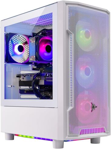 كمبيوتر Skytech Archangel للألعاب، Ryzen 5 7600X 4.7 جيجا هرتز (5.3 جيجا هرتز Turbo Boost)، NVIDIA RTX 4060 Ti 8 جيجا GDDR6X، 2 تيرابايت NVMe M.2 SSD، 16 جيجا DDR5 RAM 5200، 650 وات Gold PSU، Wi-Fi، Win 11 Home in Saudi Arabia