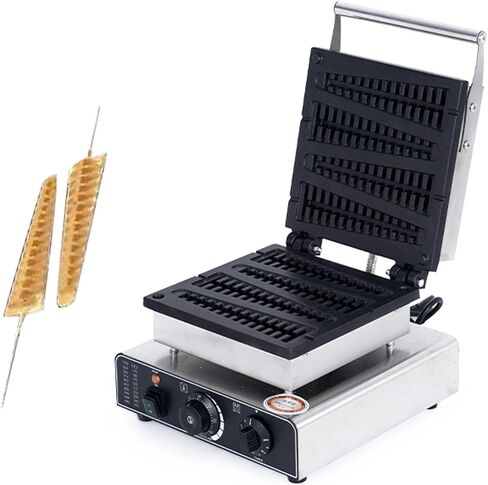 Christmas Tree Waffle Maker Mini | Waffle Stick Maker | Hotdog Waffle Maker | Non-Stick Teflon Coating,110V 50-300℃/122-572℉ Adjustable in Saudi Arabia