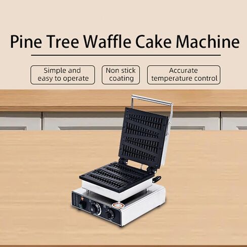 Christmas Tree Waffle Maker Mini | Waffle Stick Maker | Hotdog Waffle Maker | Non-Stick Teflon Coating,110V 50-300℃/122-572℉ Adjustable in Saudi Arabia