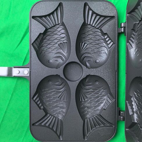 Taiyaki Fish-shaped Cake Pan, Non-stick Waffle Cake Maker with Long Handle, Pancake Baking Double Pan Mold Pan Mold for Home DIY Cooking Party Dessert in Saudi Arabia